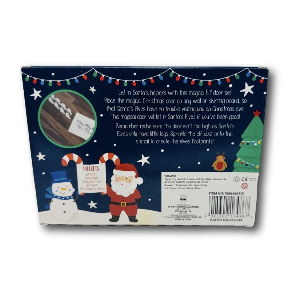 Magical Elf Door Christmas Gift Set Elf Door Set Santa Sign Tree Kids - Picture 5 of 6